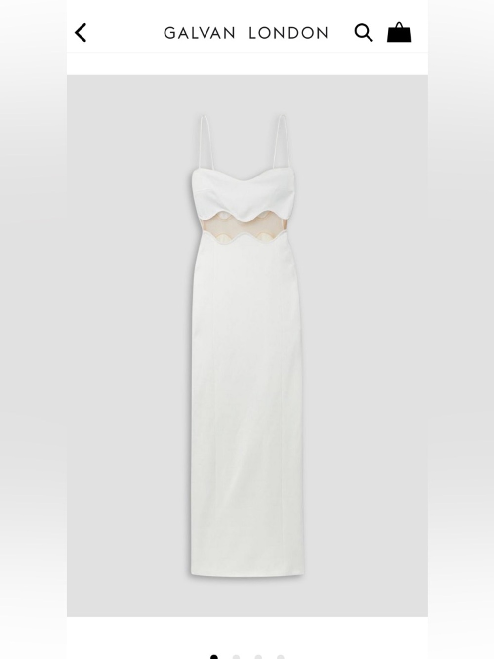 GALVAN LONDON
Isola Bella mesh-paneled knitted maxi dress FR40